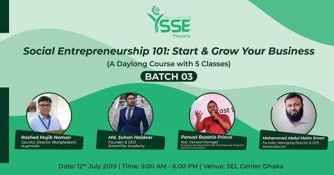 Workshop on Social Entrepreneurship 101: Start & Grow Your Business 2019 in Dhaka