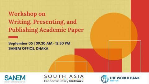 SANEM organizes workshop on academic paper writing 2019 in Dhaka