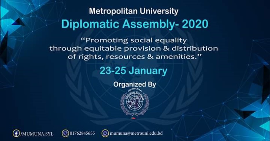 Metropolitan University Diplomatic Assembly 2020 in Sylhet