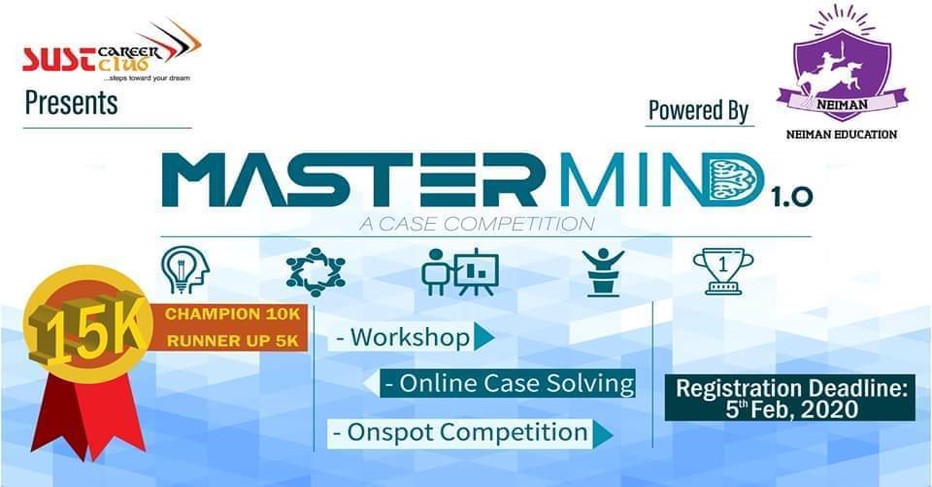 SUST Career Club presents MASTERMIND 2020 in Sylhet