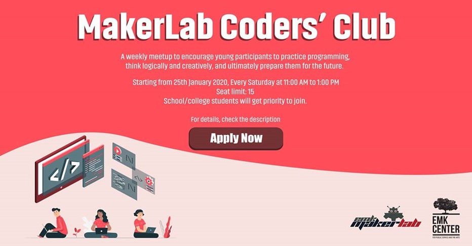 EMK Center presents "MakerLab Coders' Club" 2020