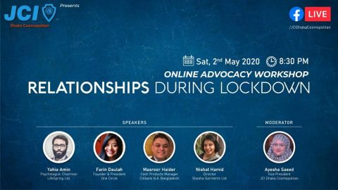 JCI Dhaka Cosmopolitan presents an Online Advocacy Workshop 2020
