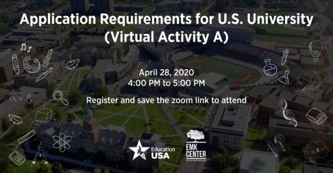 Online Workshop on Application Requirements for U.S. University 2020