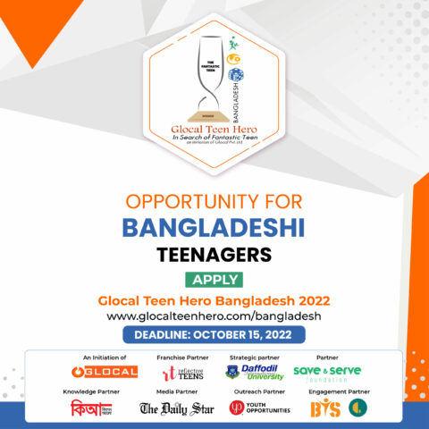 Application Open for the 1st edition of Glocal Teen Hero Bangladesh