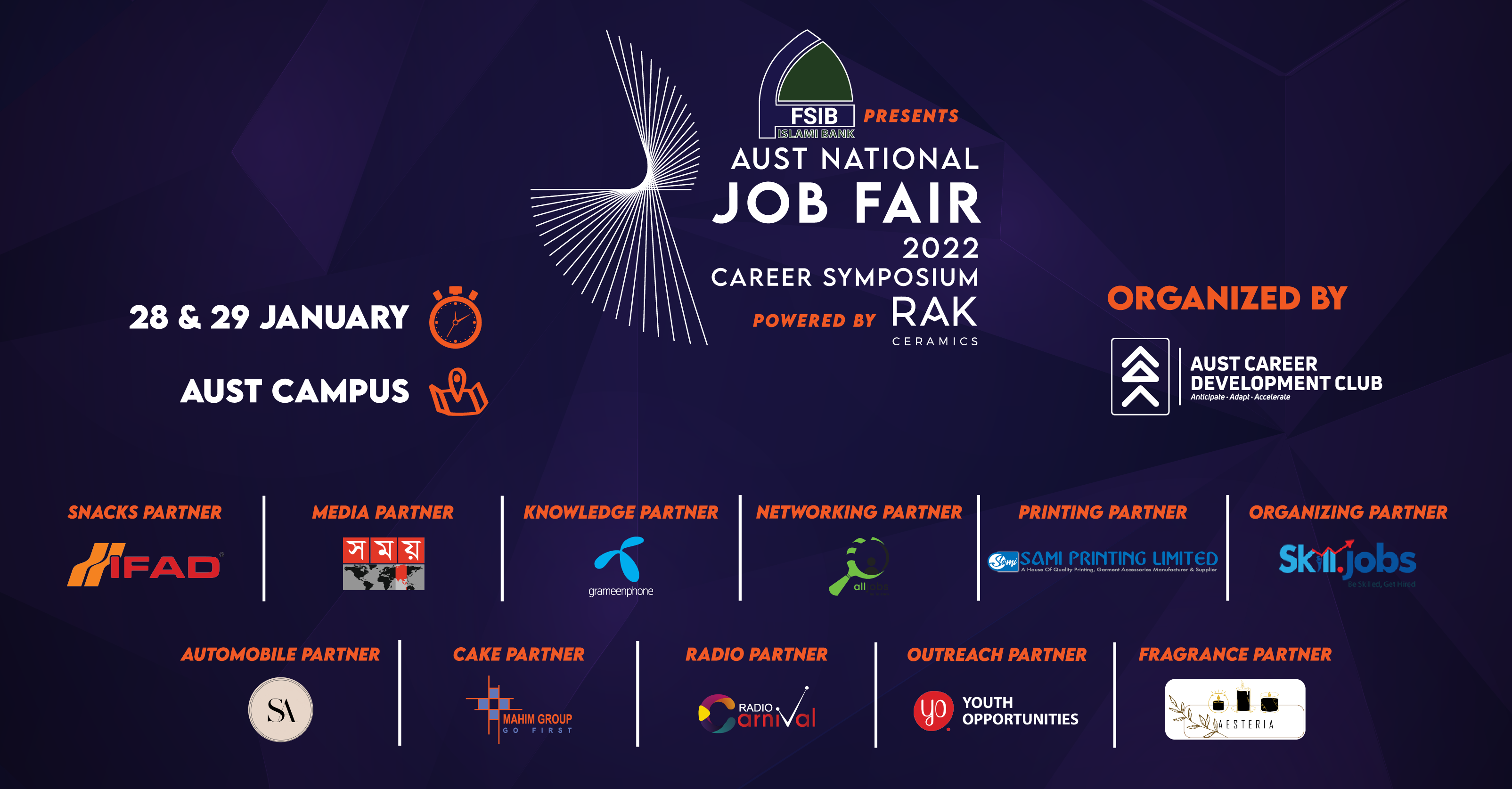 FSIB presents the AUST National Job Fair 2022 Career Symposium powered